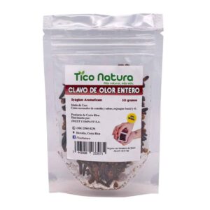 clavo de olor entero bolsa doy pack tico natura 30 grs