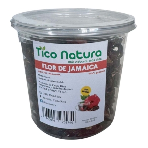 flor de rosa de jamaica tarrito tico natura 100 grs