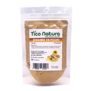 jengibre polvo bolsa doy pack tico natura 50 grs