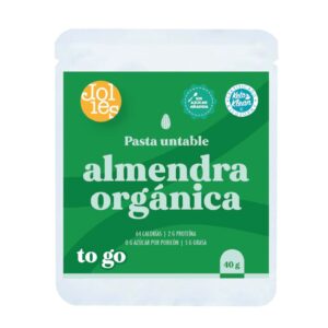 mantequilla de almendra orgÁnica to go vegana y libre de gluten 40 grs