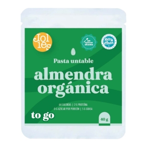 mantequilla de almendra orgÁnica to go vegana y libre de gluten 40 grs