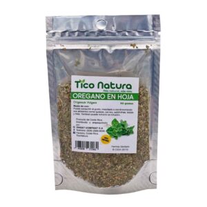 orÉgano hoja quebrada bolsa doy pack tico natura 50 grs