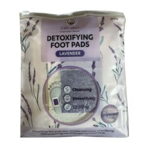 parches desintoxicantes para pies de lavanda cÉlavi x 5 pares