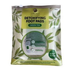 parches desintoxicantes para pies de tÉ verde cÉlavi x 5 pares