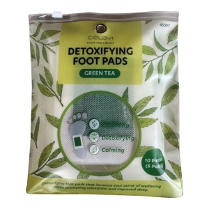 parches desintoxicantes para pies de tÉ verde cÉlavi x 5 pares