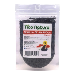 semilla de amapola bolsa doy pack tico natura 50 grs