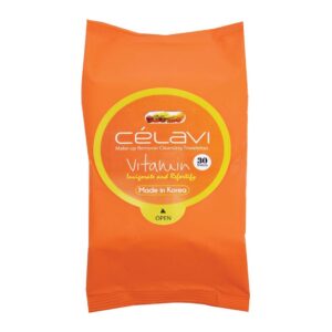 toallitas desmaquillantes vitamina c cÉlavi x 30 paÑitos